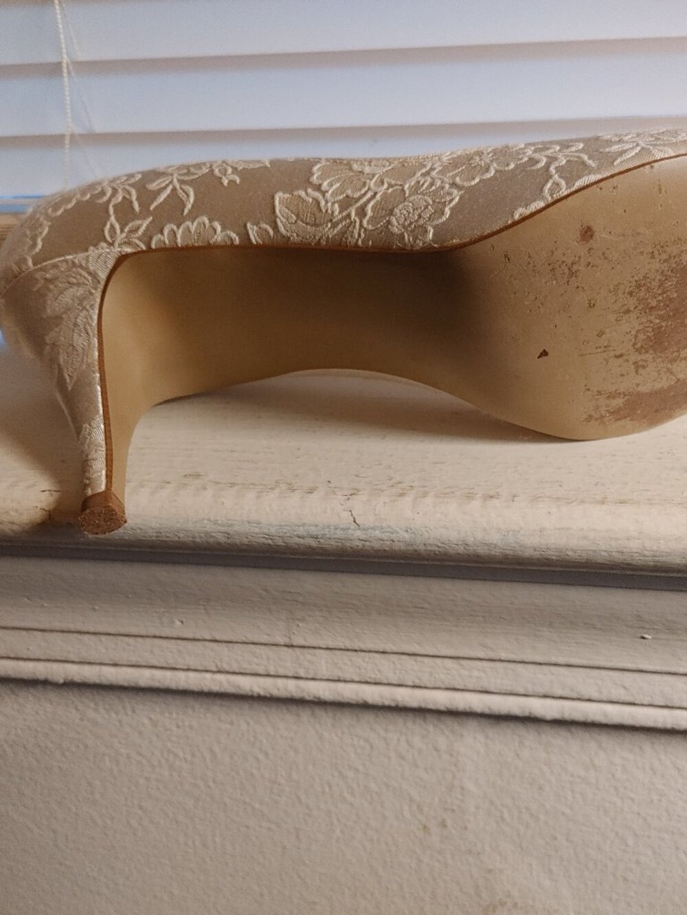 BRIDAL Colorifics Vintage (1987) Bridal Shoes 9.5 Medium - Picture 5 of 6